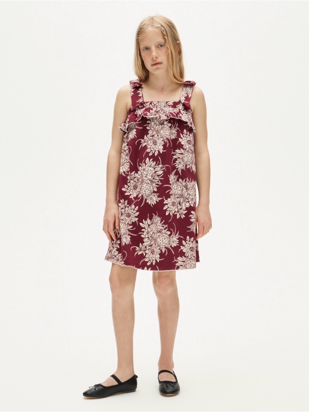 J. Crew Girls' Floral Tie Shoulder Sundress